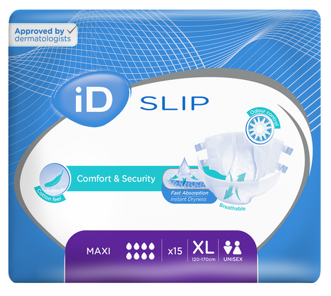 iD Slip Maxi XL autiņbiksītes (120-170 cm), 14 gab. paciņā