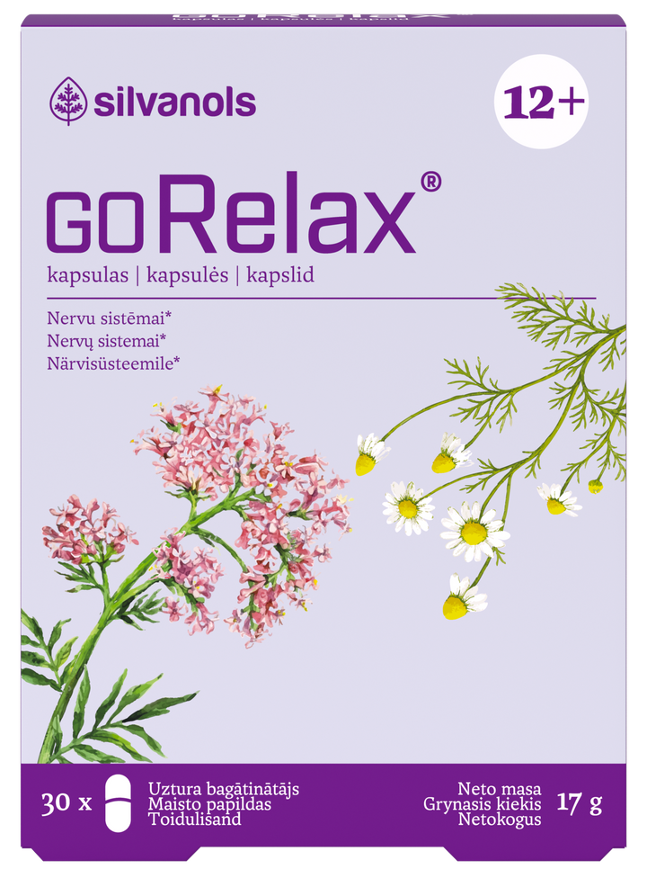 GORELAX 30 kapsulu iepakojums