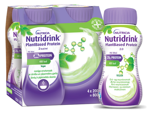 Nutridrink® PlantBased 200 ml ar sojas un zirņu olbaltumvielām (4 pudeles) – NUTRICIA
