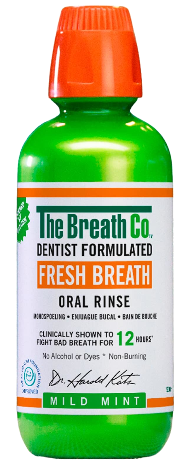 Mild Mint mutes skalojamais līdzeklis "THE BREATH CO", 500 ml