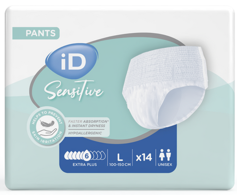 ID Sensitive Pants Extra Plus L (100–145 cm) – 14 gabali uzsūcošo biksīšu