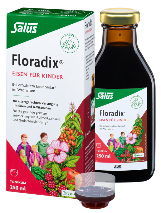 FLORADIX Šķidrs dzelzs preparāts bērniem 250 ml