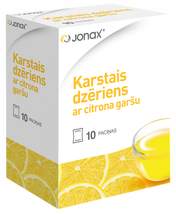JONAX Karstais dzēriens ar citrona garšu, 10 paciņas