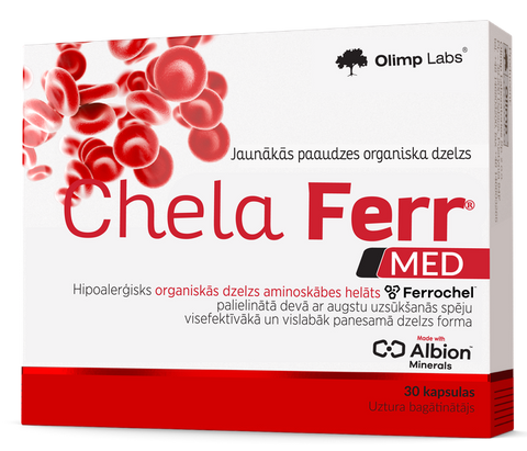 OLIMP LABS Chela-Ferr Med+ – 30 kapsulu iepakojums