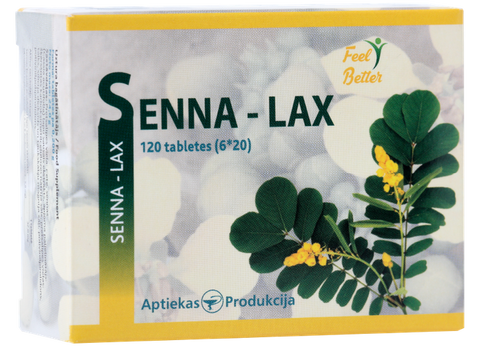 Senna-Lax tabletes 120 gab. - APTIEKAS PRODUKCIJA