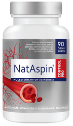 NATASPIN Control Pro – 90 kapsulas holesterīna un asinsrites atbalstam