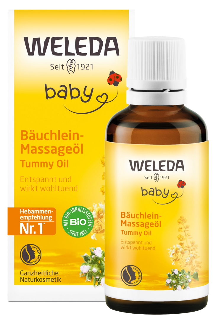 WELEDA Mazuļa Vēdera Masāžas Eļļa - 50 ml Kliņģerīšiem