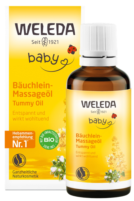 WELEDA Mazuļa Vēdera Masāžas Eļļa - 50 ml Kliņģerīšiem
