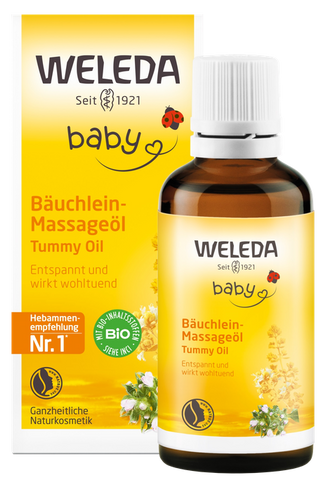 WELEDA Mazuļa Vēdera Masāžas Eļļa - 50 ml Kliņģerīšiem