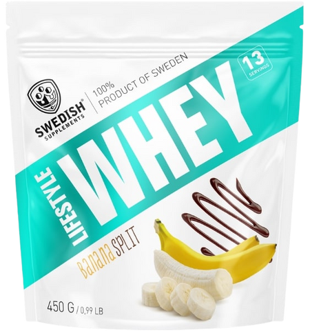 SWEDISH SUPPLEMENTS Lifestyle Whey Banana Split, 450 g pulveris