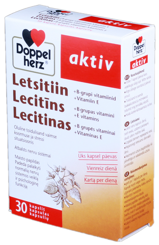 DOPPELHERZ Aktiv kapsulas ar lecitīnu, 30 gab.