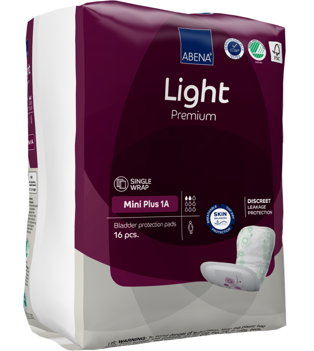 ABENA Light Mini Plus 1A Premium uroloģiskie ieliktņi 16 gab.