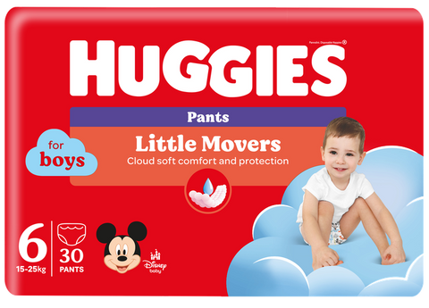 Huggies Pull-up Biksītes Zēniem S6 Jumbo Iepakojums, 15-25 kg, 30 gab.