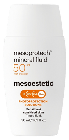 MESOESTETIC Mesoprotech Mineral Fluid – 50+ SPF saules aizsargkrēms 50 ml