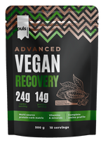 PULS NUTRITION Chocolate & Hazelnut augsti proteīna pulveris vegāniem - Advanced Recovery