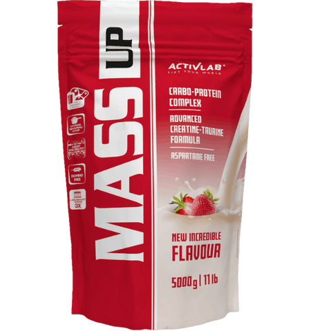 ACTIVLAB Mass Up pulveris Strawberry garšas, 500 g
