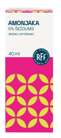 Amonjaka šķīdums 6% RFF, 40 ml