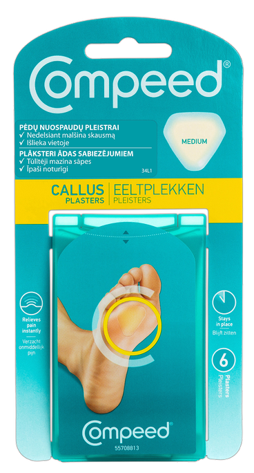 COMPEED Plāksteri ādas sabiezējumiem 6 gab.