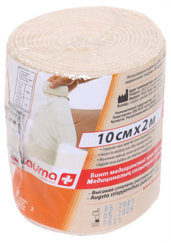 LAUMA MEDICAL elastīgā medicīniskā saite 10 cm × 2 m, 1 gab.
