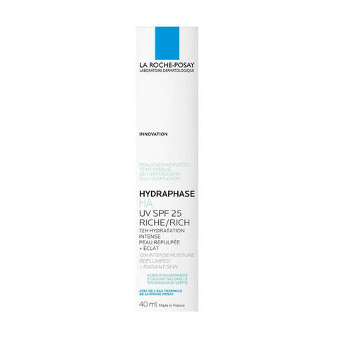 LA ROCHE-POSAY Hydraphase SPF 25 – bagāts mitrināšanas krēms sejai, 40 ml