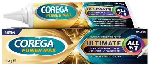 COREGA Ultimate All in 1 zobu protēžu fiksējošs krēms, 40 g