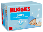 HUGGIES Pure mitrās salvetes, 48 gab., bez plastmasas iepakojuma
