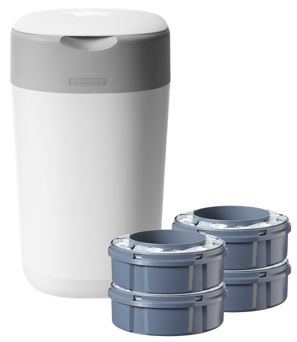 TOMMEE TIPPEE Twist&Click - 4 kasetes un autiņbiksīšu konteineris vienas vienības paketē