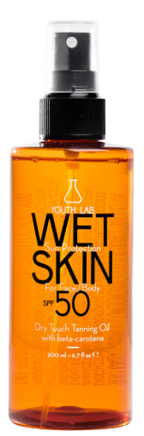 YOUTH LAB SPF 50 Saules aizsargsprejs Slapjai ādai, 200 ml