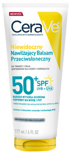 CERAVE Invisible Hydrating Sunscreen SPF50+ saules aizsargkrēms, 177 ml
