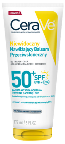 CERAVE Invisible Hydrating Sunscreen SPF50+ saules aizsargkrēms, 177 ml
