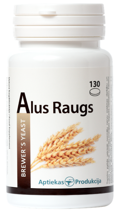 Alus Raugs - 130 Tabletes Uztura Bagātinātājs no Aptiekas