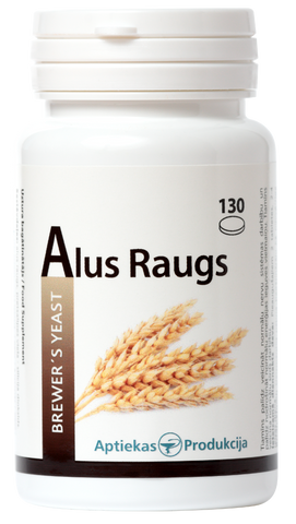 Alus Raugs - 130 Tabletes Uztura Bagātinātājs no Aptiekas