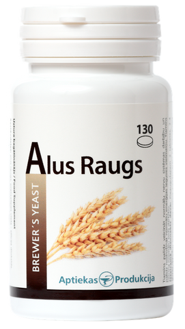 Alus Raugs - 130 Tabletes Uztura Bagātinātājs no Aptiekas