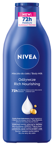 NIVEA ķermeņa pieniņš ar bagātu uztura devu, 400 ml