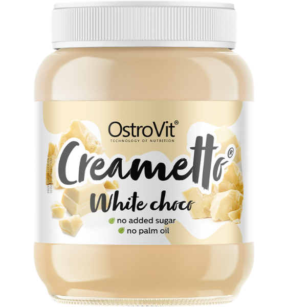 OSTROVIT Creametto Baltā Šokolāde - proteīna krēms, 350 g