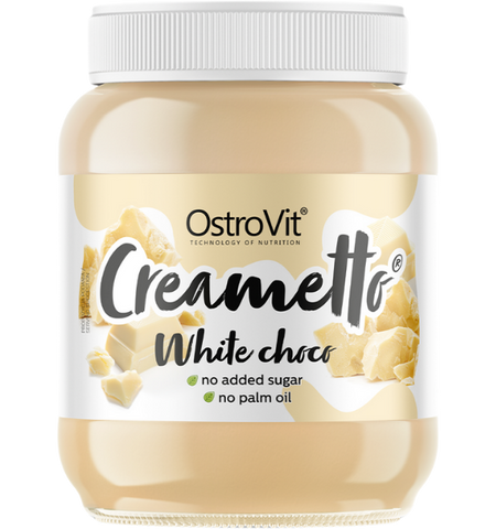 OSTROVIT Creametto Baltā Šokolāde - proteīna krēms, 350 g