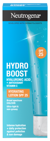 NEUTROGENA Hydro Boost SPF25 ar mitrināšanu sejas losjonā, 50 ml
