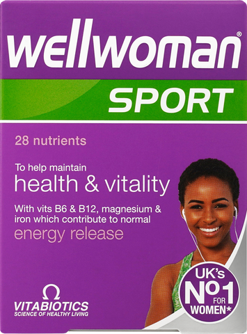 WELLWOMAN Sport — 30 tabletes uztura bagātinātājs sportistiem