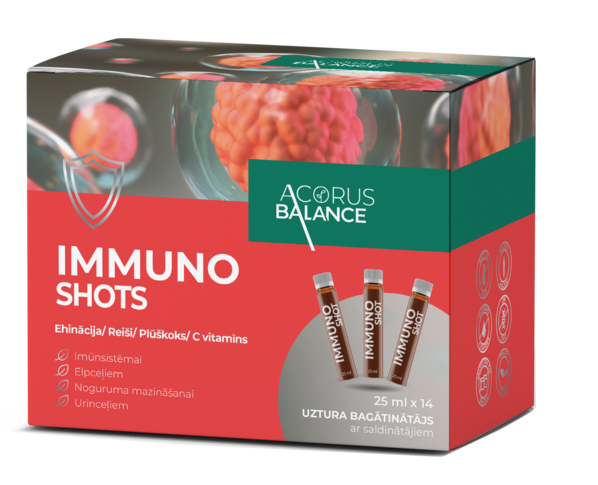 ACORUS BALANCE Imunitātes stiprinošie šoti 14 gab. po 25 ml