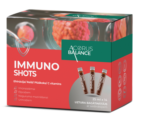 ACORUS BALANCE Imunitātes stiprinošie šoti 14 gab. po 25 ml