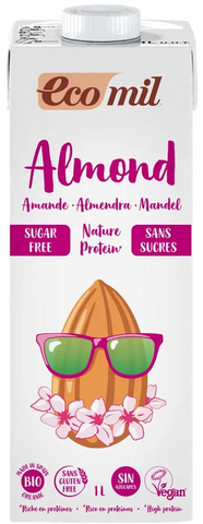 ECOMIL Almond Protein, Sugar Free dzēriens, 1000 ml