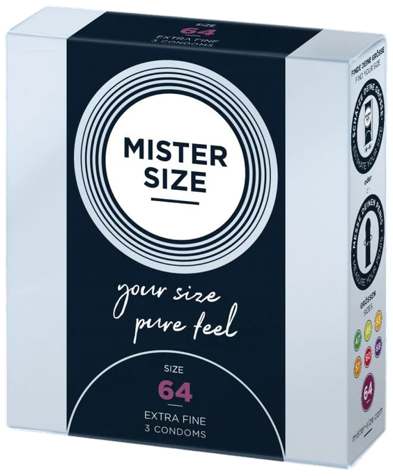 MISTER SIZE prezervatīvi 64/225 mm, iepakojums 3 gab.