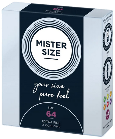 MISTER SIZE prezervatīvi 64/225 mm, iepakojums 3 gab.