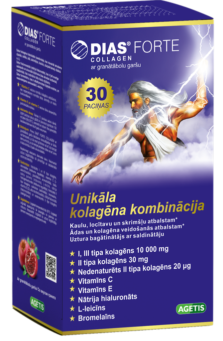DIAS Forte kolagēna komplekss, 30 paciņas