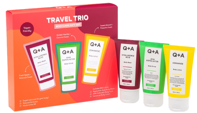 Q+A Ceļojuma Trio ķermeņa kopšanai (3x50 ml), 1 komplekts