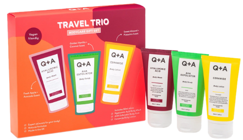 Q+A Ceļojuma Trio ķermeņa kopšanai (3x50 ml), 1 komplekts