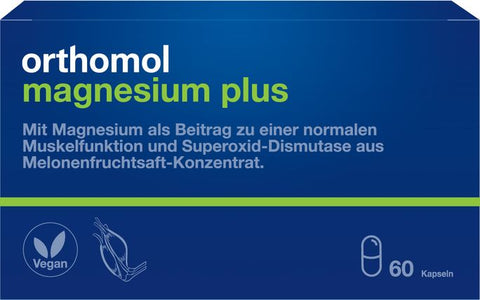 ORTHOMOL Magnesium Plus, 60 kapsulu iepakojums