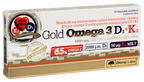 OLIMP LABS Gold Omega-3 komplekss ar D3 un K2 vitamīniem, 30 kapsulas