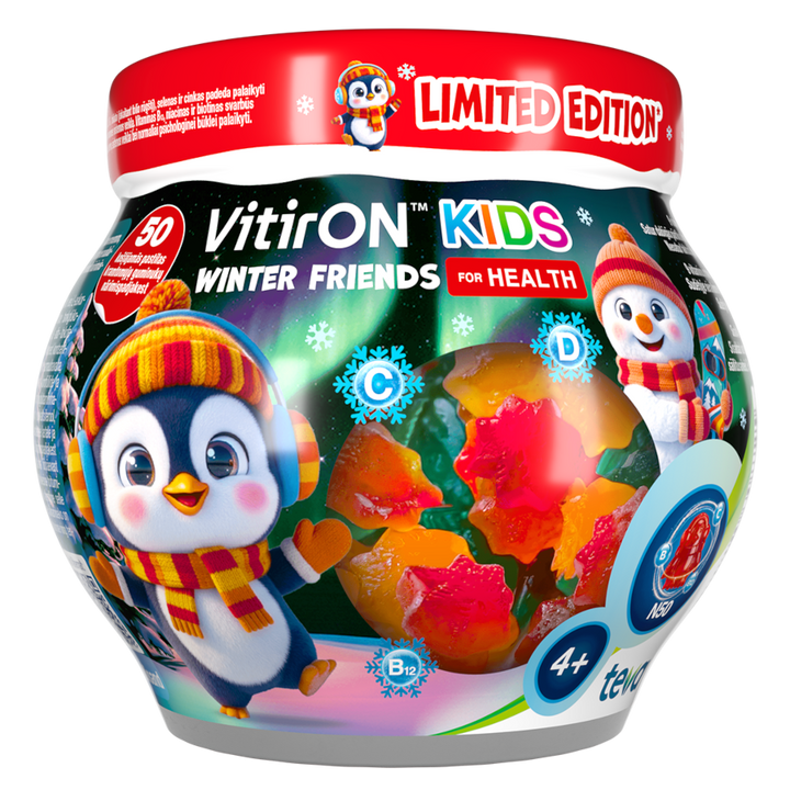 VITIRON KIDS Winter Friends for Health - pastilas, 50 gab.