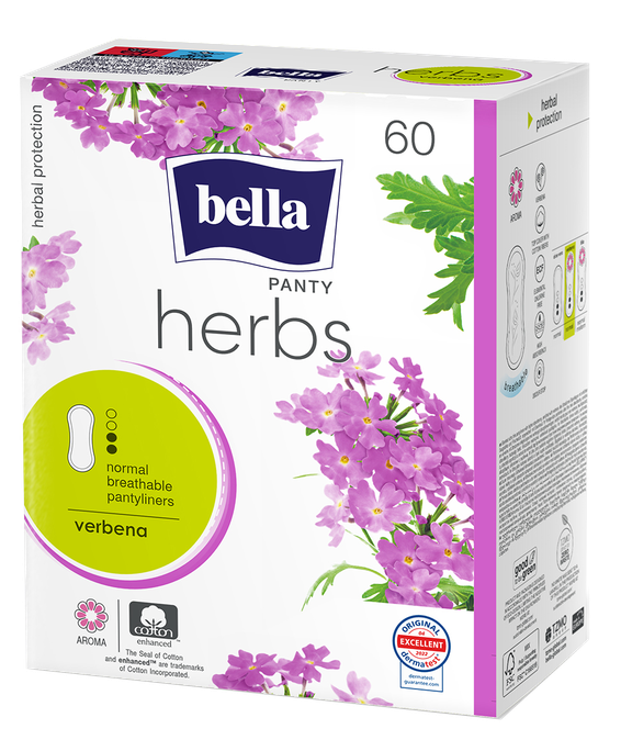 BELLA Verbena ikdienas ieliktnīši Panty Herbs, 60 gab.